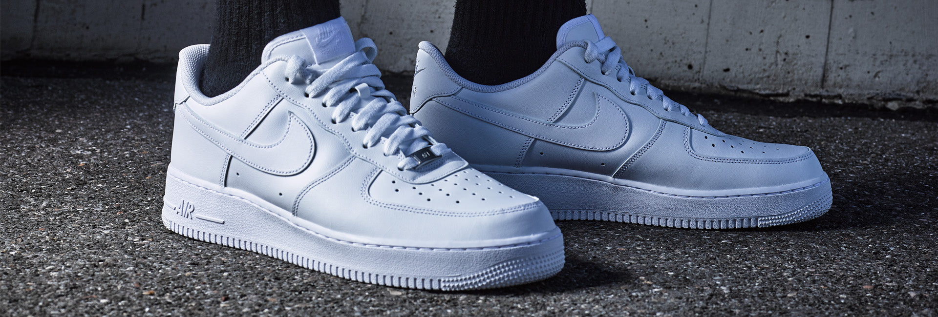 Air Force one weiss on feet 