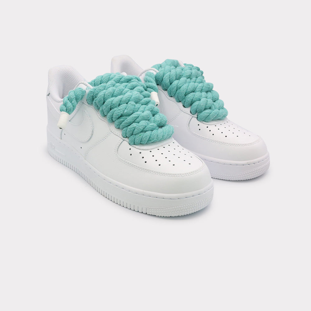 Nike Air Force 1 White - Rope Lace Mint - Bild 2