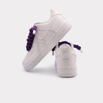 Nike Air Force 1 White - Rope Lace Purple - Bild 3